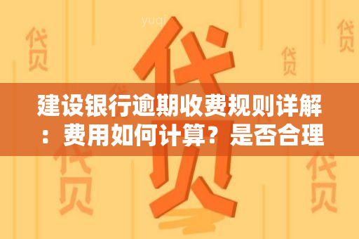 建设银行逾期收费规则详解：费用如何计算？是否合理？