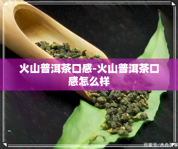 火山普洱茶口感-火山普洱茶口感怎么样