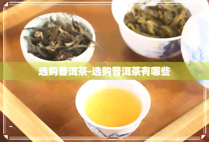 选购普洱茶-选购普洱茶有哪些