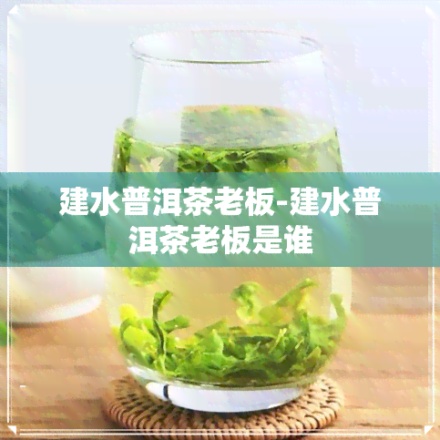 建水普洱茶老板-建水普洱茶老板是谁