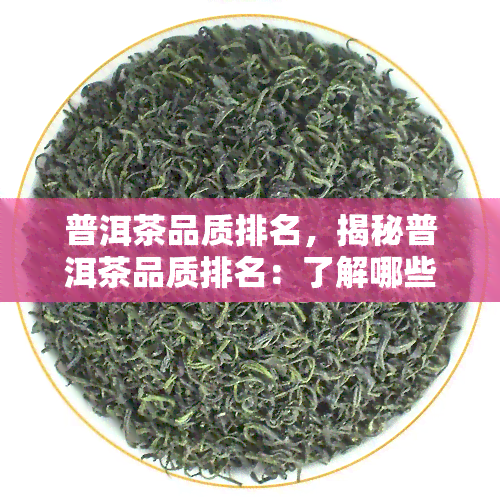 普洱茶品质排名，揭秘普洱茶品质排名：了解哪些更具性价比？