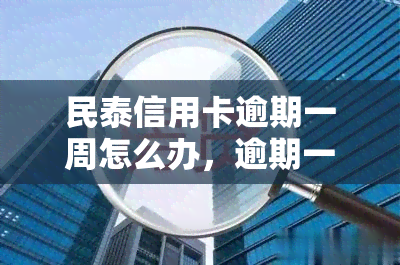 民泰信用卡逾期一周怎么办，逾期一周？如何处理民泰信用卡欠款问题？