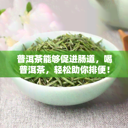 普洱茶能够促进肠道，喝普洱茶，轻松助你排便！