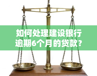 如何处理建设银行逾期6个月的贷款？