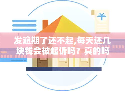 发逾期了还不起,每天还几块钱会被起诉吗？真的吗？