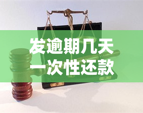 发逾期几天一次性还款有减免吗，发银行信用卡逾期后，一次性全额还款能否获得减免？