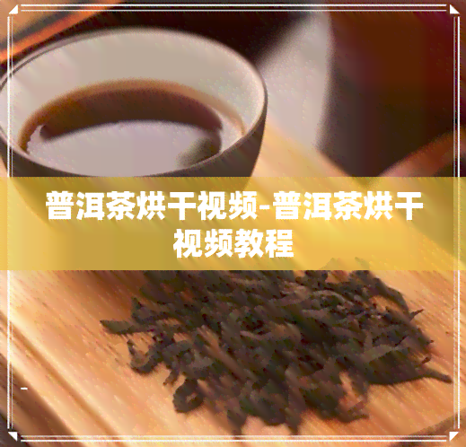 普洱茶烘干视频-普洱茶烘干视频教程