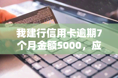 我建行信用卡逾期7个月金额5000，应该如何处理?