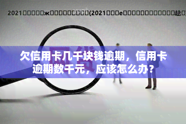 欠信用卡几千块钱逾期，信用卡逾期数千元，应该怎么办？