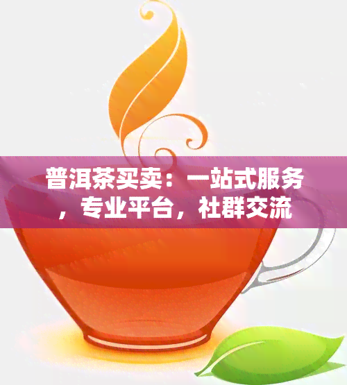 普洱茶买卖：一站式服务，专业平台，社 *** 流