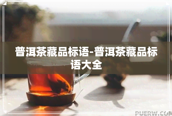 普洱茶藏品标语-普洱茶藏品标语大全