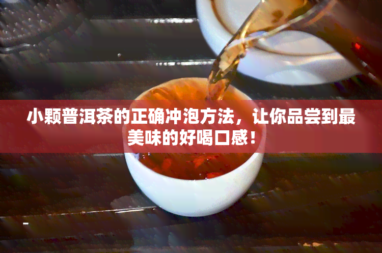 小颗普洱茶的正确冲泡方法，让你品尝到最美味的好喝口感！