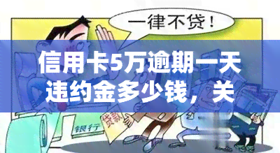 信用卡5万逾期一天违约金多少钱，关于信用卡5万逾期一天的违约金问题