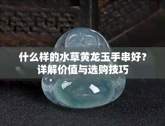 什么样的水草黄龙玉手串好？详解价值与选购技巧