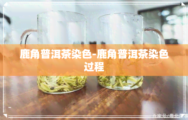 鹿角普洱茶染色-鹿角普洱茶染色过程