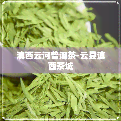 滇西云河普洱茶-云县滇西茶城