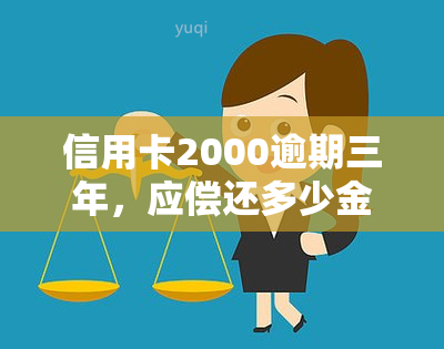 信用卡2000逾期三年，应偿还多少金额？