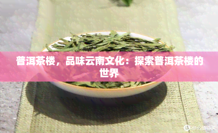 普洱茶楼，品味云南文化：探索普洱茶楼的世界