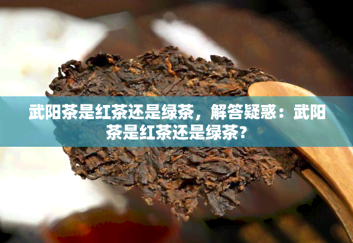 武阳茶是红茶还是绿茶，解答疑惑：武阳茶是红茶还是绿茶？