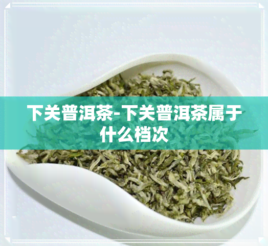 下关普洱茶-下关普洱茶属于什么档次