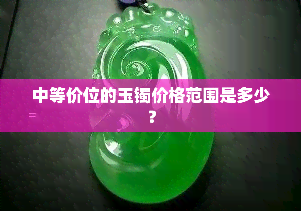 中等价位的玉镯价格范围是多少？