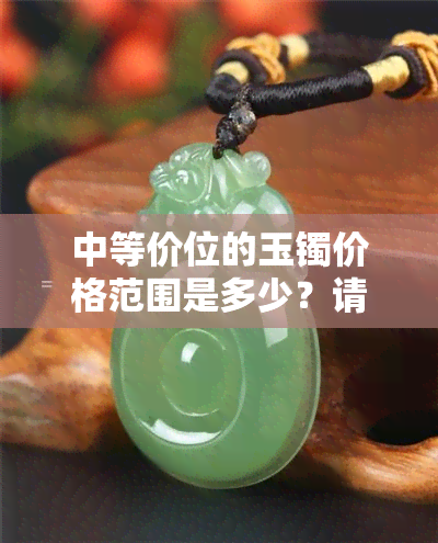 中等价位的玉镯价格范围是多少？请看图片展示