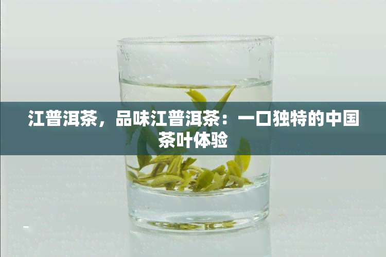 江普洱茶，品味江普洱茶：一口独特的中国茶叶体验