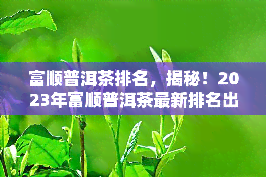 富顺普洱茶排名，揭秘！2023年富顺普洱茶最新排名出炉，你最喜欢哪个？