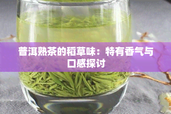 普洱熟茶的稻草味：特有香气与口感探讨