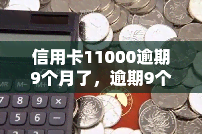 信用卡11000逾期9个月了，逾期9个月，信用卡欠款11000元，该如何处理？