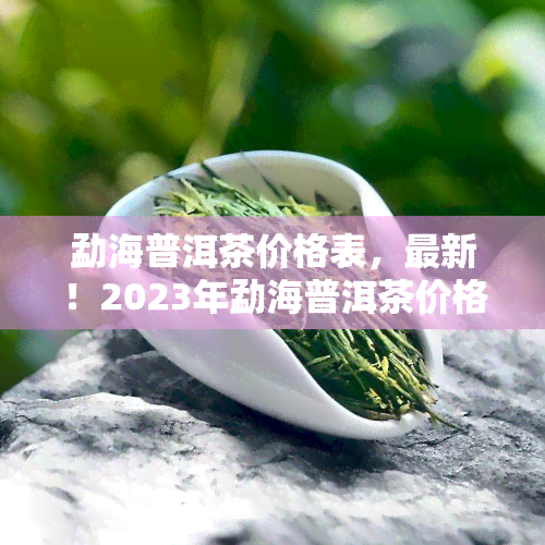 勐海普洱茶价格表，最新！2023年勐海普洱茶价格表出炉，快来了解行情！