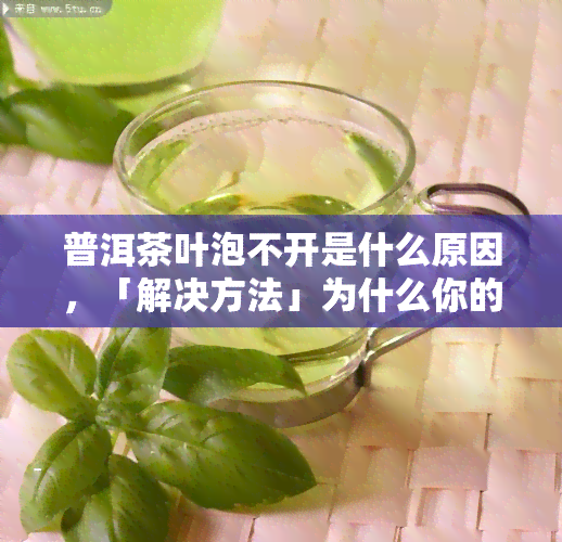 普洱茶叶泡不开是什么原因，「解决方法」为什么你的普洱茶总是泡不开？