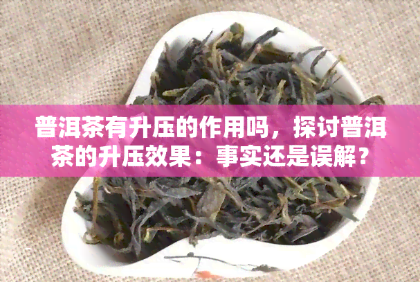 普洱茶有升压的作用吗，探讨普洱茶的升压效果：事实还是误解？