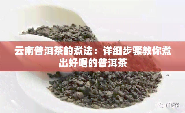 云南普洱茶的煮法：详细步骤教你煮出好喝的普洱茶