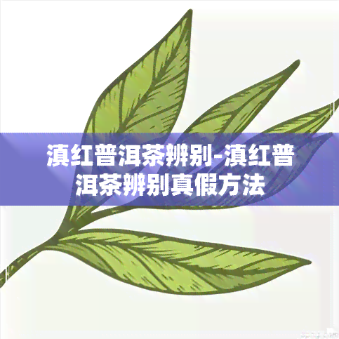 滇红普洱茶辨别-滇红普洱茶辨别真假方法