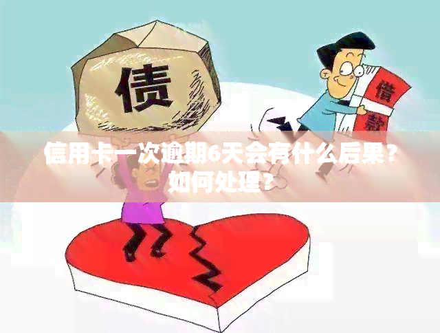 信用卡一次逾期6天会有什么后果？如何处理？