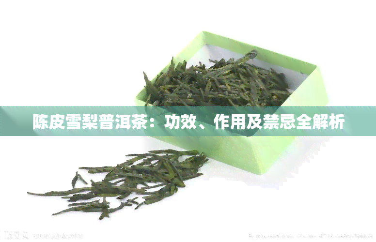 陈皮雪梨普洱茶：功效、作用及禁忌全解析