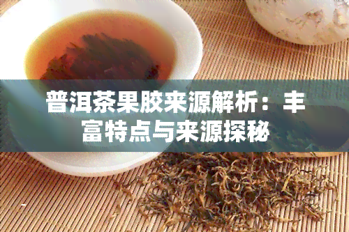 普洱茶果胶来源解析：丰富特点与来源探秘