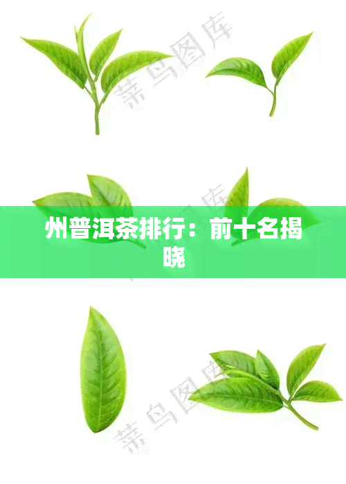 州普洱茶排行：前十名揭晓