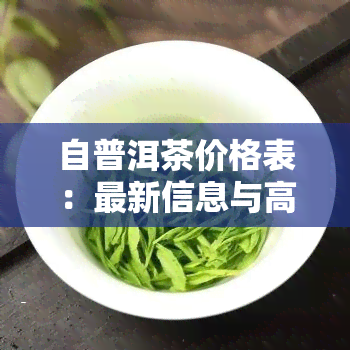 自普洱茶价格表：最新信息与高清图片全览