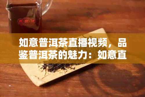 如意普洱茶直播视频，品鉴普洱茶的魅力：如意直播间带你探索茶叶的世界