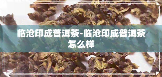 临沧印成普洱茶-临沧印成普洱茶怎么样