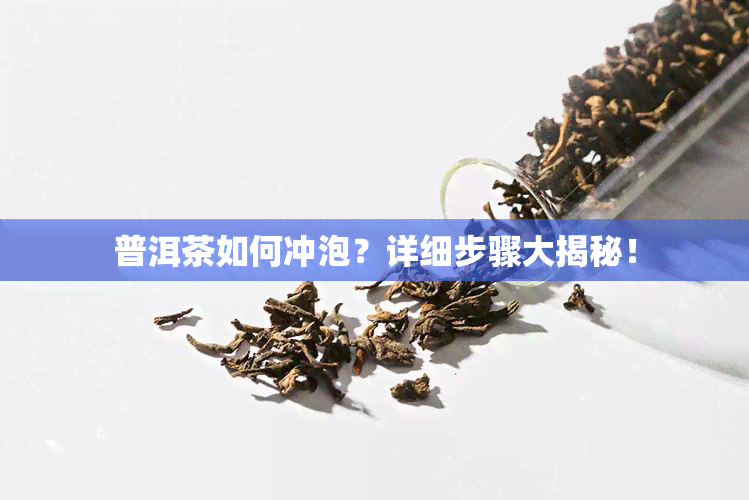 普洱茶如何冲泡？详细步骤大揭秘！