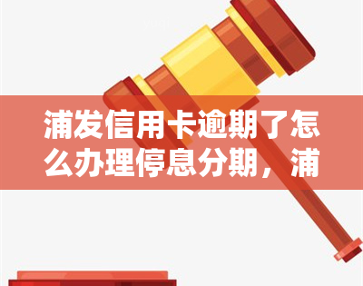 浦发信用卡逾期了怎么办理停息分期，浦发信用卡逾期后，如何办理停息分期？