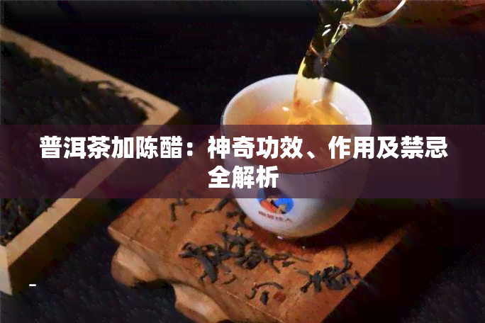 普洱茶加陈醋：神奇功效、作用及禁忌全解析