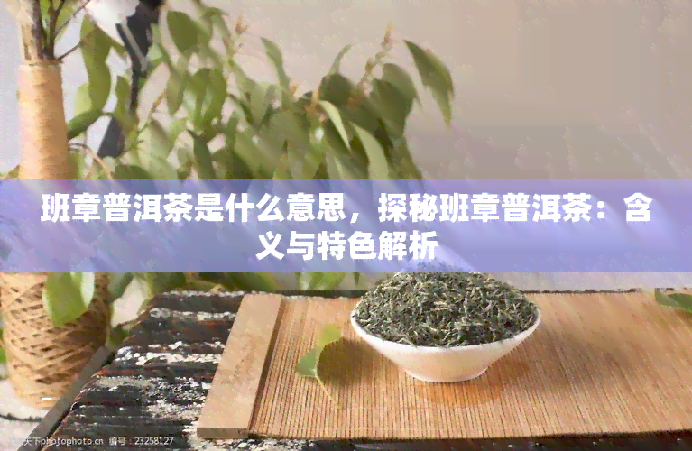 班章普洱茶是什么意思，探秘班章普洱茶：含义与特色解析