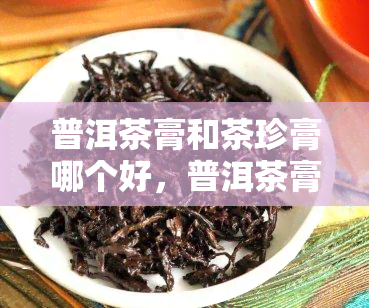 普洱茶膏和茶珍膏哪个好，普洱茶膏和茶珍膏：哪个更适合你？