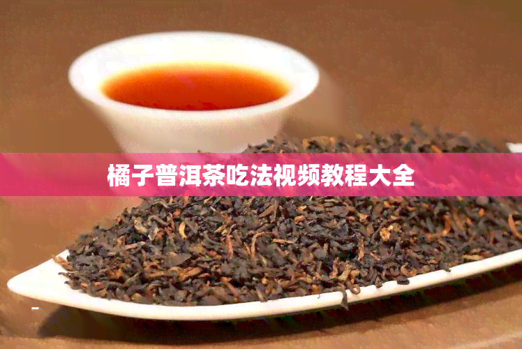 橘子普洱茶吃法视频教程大全