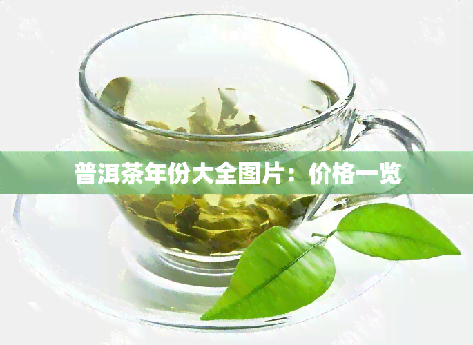 普洱茶年份大全图片：价格一览