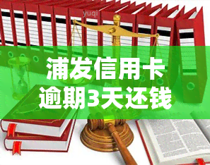 浦发信用卡逾期3天还钱有什么影响没，关于浦发信用卡逾期3天还款的影响，你需要了解的一切